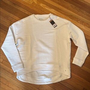 NOBULL White Textured Sweatshirt